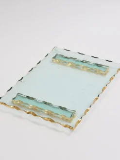 Inspire Me! Home Decor Geometric Mango Wood Boards W/ Gold Stand Online