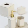 Inspire Me! Home Decor Geometric White Bath Collection (5 Items) Fashion