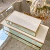 Inspire Me! Home Decor Geometric White Marble Chain Clearance