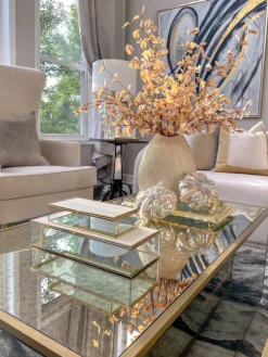 Inspire Me! Home Decor Geometric White Marble Chain Clearance