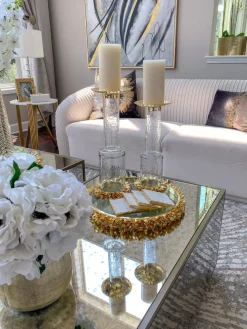 Inspire Me! Home Decor Geometric Candlesticks (2 Sizes And 2 Colors) Hot
