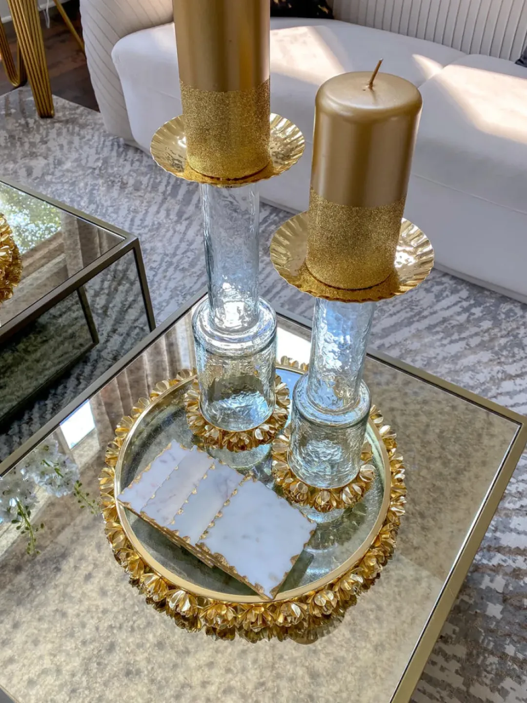 Inspire Me! Home Decor Geometric Candlesticks (2 Sizes And 2 Colors) Hot