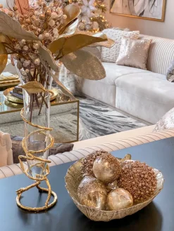 Inspire Me! Home Decor Ginger Jars Gold Beaded Ginger Jar (2 Sizes) Fashion