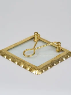 Inspire Me! Home Decor Glass And Gold Napkin Holder Best