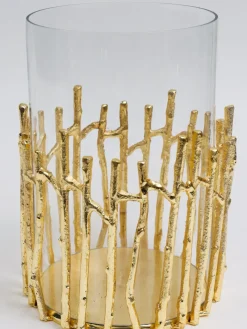 Inspire Me! Home Decor Glass And Metallic Gold Leaf Vase Online