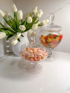 Inspire Me! Home Decor Glass Apothecary Jar With Lid (2 Sizes) Jars Online