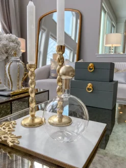 Inspire Me! Home Decor Glass Bottle With Gold Stopper Outlet