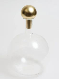 Inspire Me! Home Decor Glass Bottle With Gold Stopper Outlet