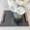 Inspire Me! Home Decor Glass Canister With Gold Branch Design And Marble And Gold Lid (3 Sizes) Outlet