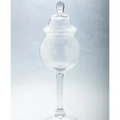 Inspire Me! Home Decor Glass Cake Dome With Gold Mosaic Handle Clearance