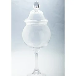 Inspire Me! Home Decor Glass Cake Dome With Gold Mosaic Handle Clearance