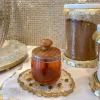 Inspire Me! Home Decor Glass Canister With Gold Leaf Design & Marble Lid (3 Sizes) Best