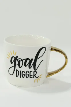 Inspire Me! Home Decor Glass Canisters With Gold Linear Details (3 Sizes) Clearance