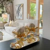 Inspire Me! Home Decor Glass Candle Holder With Silver Ruffle Detail (2 Sizes) New