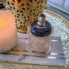 Inspire Me! Home Decor Glass Candle Holders On Gold Floral Stand (2 Sizes) New