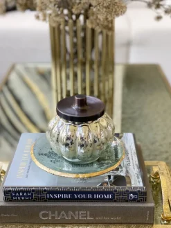 Inspire Me! Home Decor Glass Cloche With Black Tip Matches Outlet