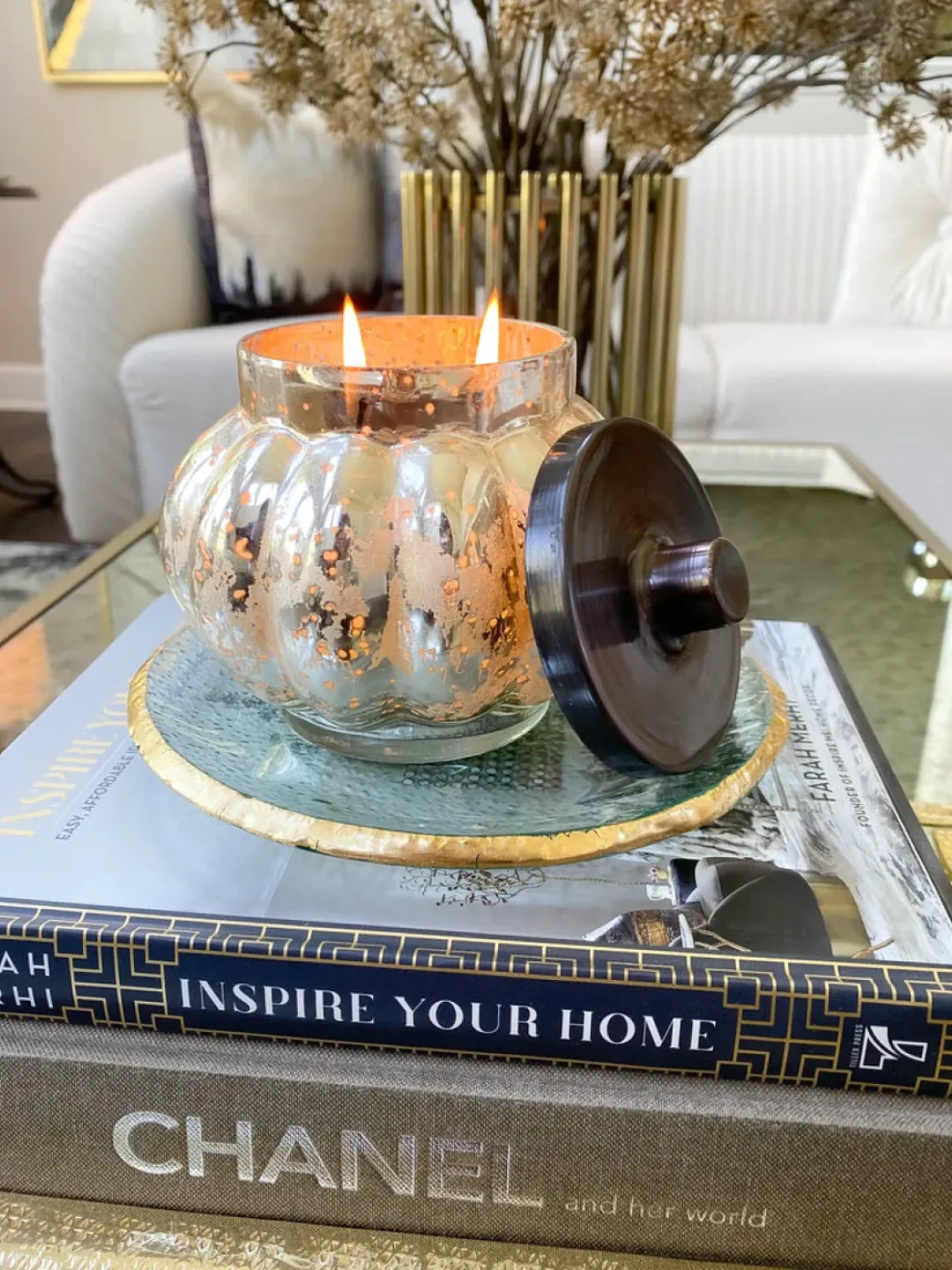 Inspire Me! Home Decor Glass Cloche With Black Tip Matches Outlet