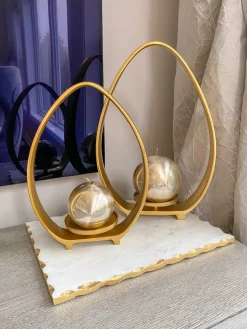 Inspire Me! Home Decor Glass Cloche With White Tip Matches Sale
