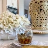 Inspire Me! Home Decor Glass Decanter With Round Marble Topper And Base Discount