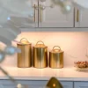Inspire Me! Home Decor Glass Jar W/ Gold Lid (2 Sizes & 2 Colors) Discount