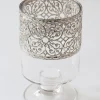 Inspire Me! Home Decor Glass Rectangle Tray With Silver Handles And Ruffled Edge Sale