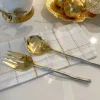 Inspire Me! Home Decor Glass Textured Dessert Plate With Gold Trim Discount