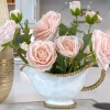 Inspire Me! Home Decor Glass Textured Square Soup Bowls With Gold Trim Best