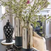 Inspire Me! Home Decor Glass Vase With Metallic Gold Details Best