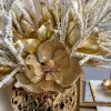 Inspire Me! Home Decor Glittered Ball Garland Silver New