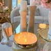 Inspire Me! Home Decor Glossy Gold Metallic Orb Candles (2 Sizes) Hot