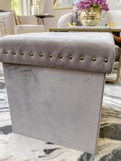 Inspire Me! Home Decor Gold Anastasia Storage Ottoman (4 Colors) Sale