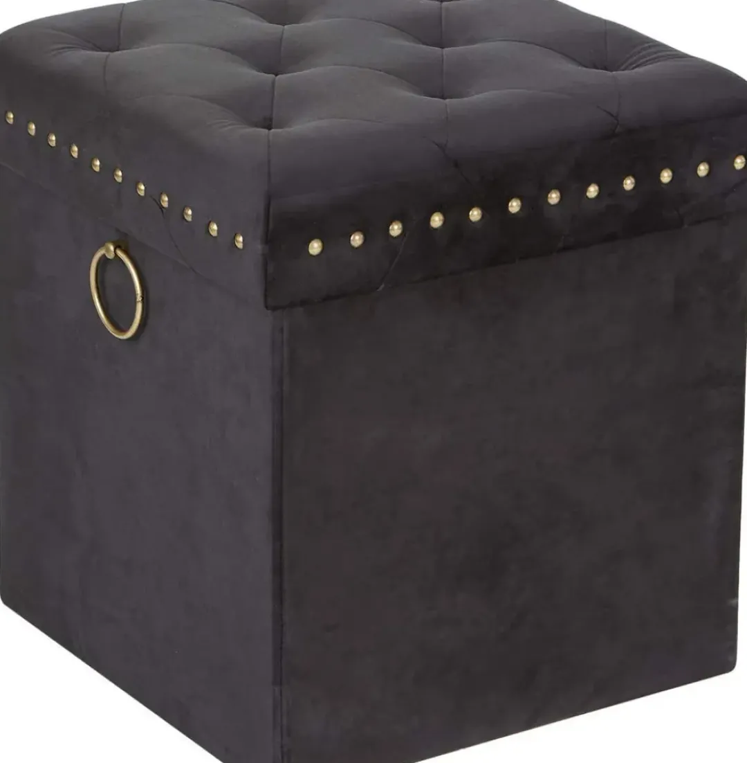 Inspire Me! Home Decor Gold Anastasia Storage Ottoman (4 Colors) Sale