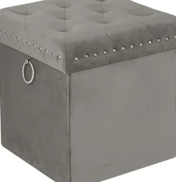 Inspire Me! Home Decor Gold Anastasia Storage Ottoman (4 Colors) Sale
