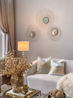Inspire Me! Home Decor Gold And Black Loop Wall Decor Outlet