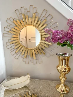 Inspire Me! Home Decor Gold And Silver Metal Flower Field Wall Art Clearance