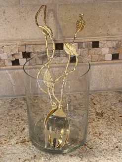 Inspire Me! Home Decor Gold And White Beaded Pedestal Bowl Sale