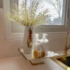 Inspire Me! Home Decor Gold And White Cake Stand With White Jeweled Flower Details Fashion