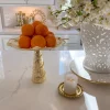 Inspire Me! Home Decor Gold And White Stand New