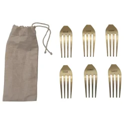 Inspire Me! Home Decor Gold And White Enameled Metal Tea Spoon Rest Hot