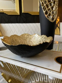 Inspire Me! Home Decor Gold And Colorful Glass Vase Clearance