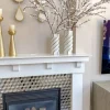 Inspire Me! Home Decor Gold And White Lattice Tapered Vase (2 Sizes) Sale