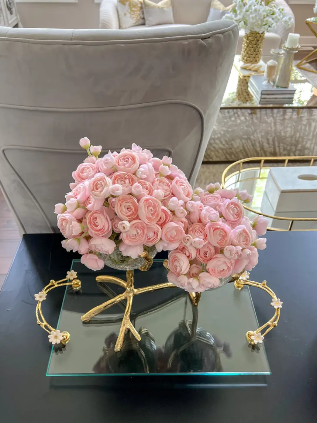 Inspire Me! Home Decor Gold And White Twist Vase (2 Sizes) Outlet