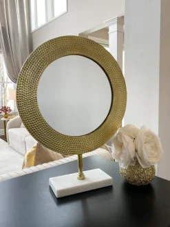 Inspire Me! Home Decor Gold Asymmetrical Circle Mirrors (Set Of 3 – 3 Different Sizes) Outlet