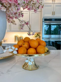 Inspire Me! Home Decor Gold Beaded Pearl Napkin Rings (Set Of 4) Fashion