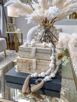 Inspire Me! Home Decor Gold Birds On White Branch Sculpture Hot