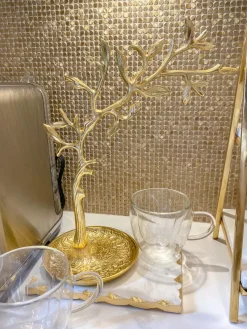 Inspire Me! Home Decor Gold Branch Mug Holder New
