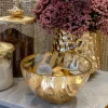 Inspire Me! Home Decor Gold Branch Centerpiece With 2 Glass Crackled Bowls Online