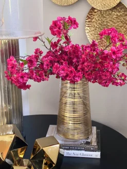 Inspire Me! Home Decor Gold Brushed Glass Vase Best