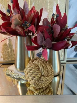 Inspire Me! Home Decor Gold Brushed Glass Snack/ Salad Bowl Online