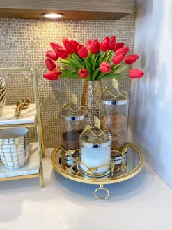 Inspire Me! Home Decor Gold Brushed Vase (2 Sizes) Online